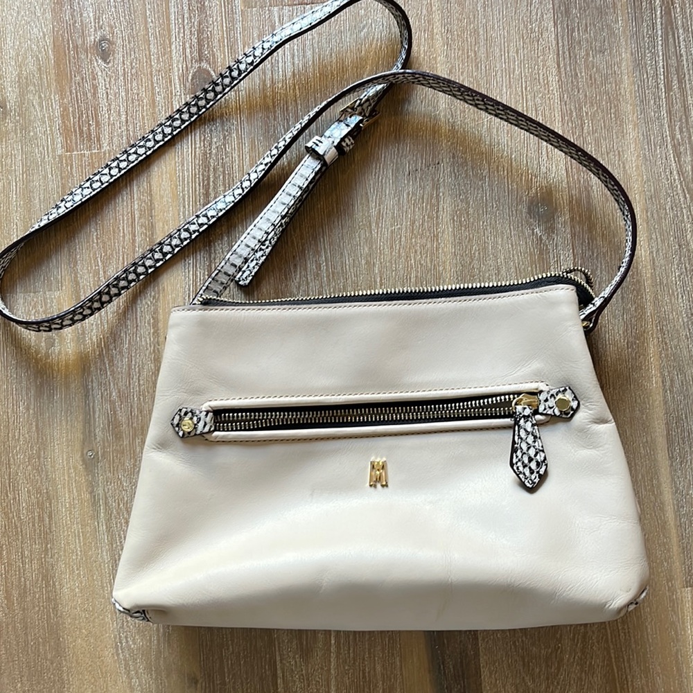 Antonio Melani Cream Crossbody Bag